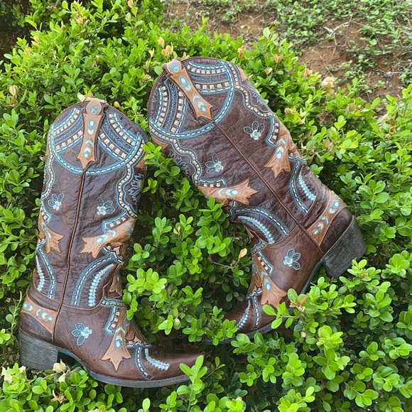 Embroidered Lane Boots 7 1/2 - Picture 2 of 7